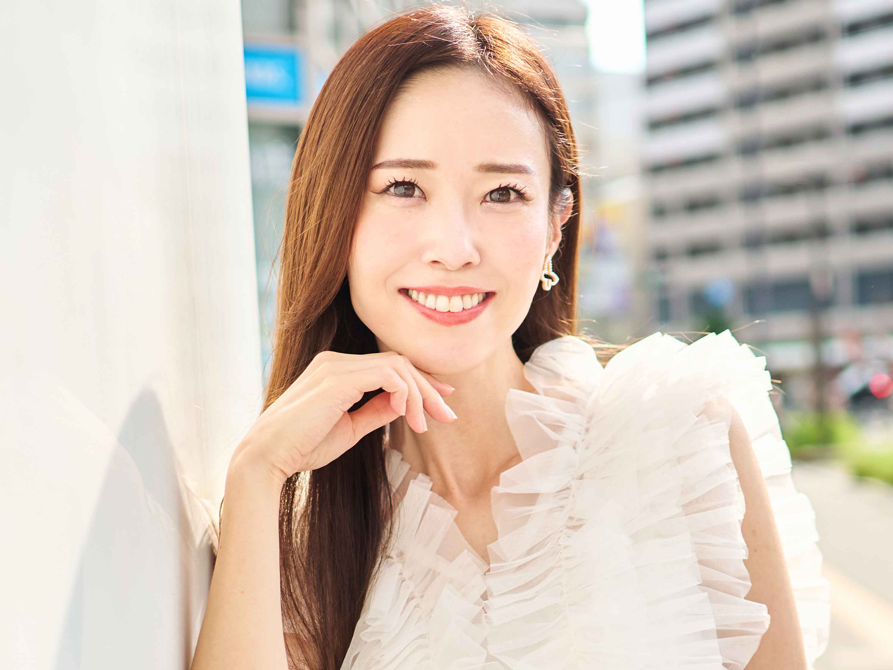 大阪難波のスタジオ付近で撮影した女性モデルhitomi